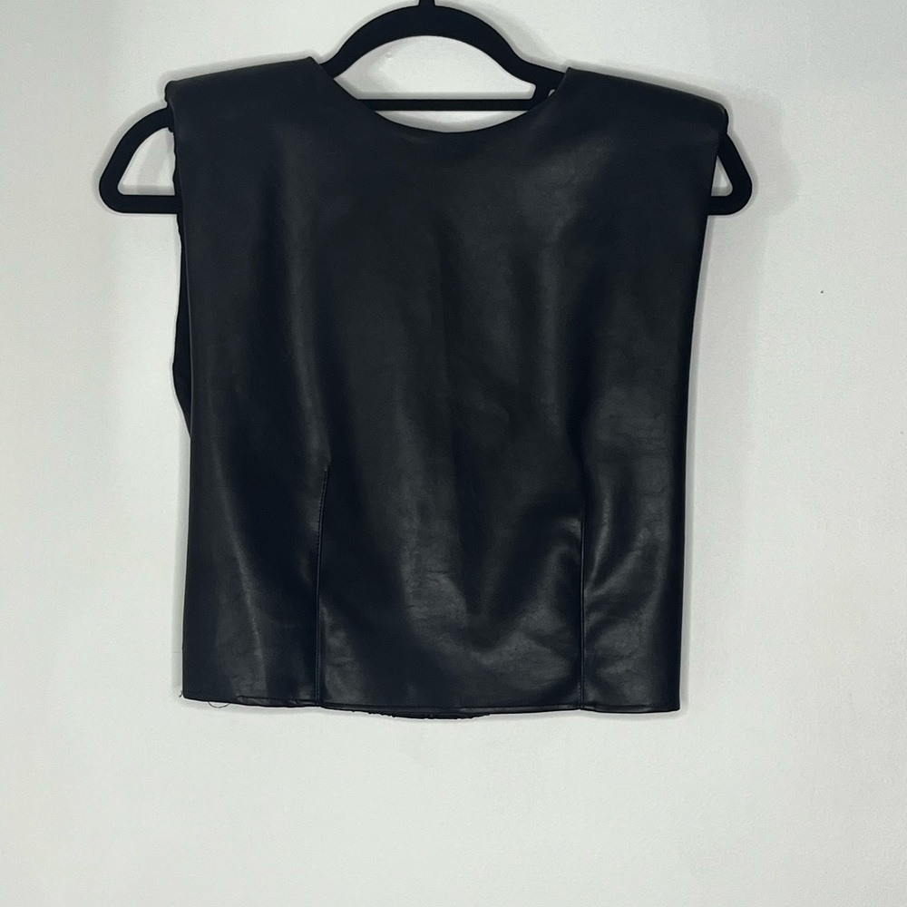 Faux Leather Zara Top